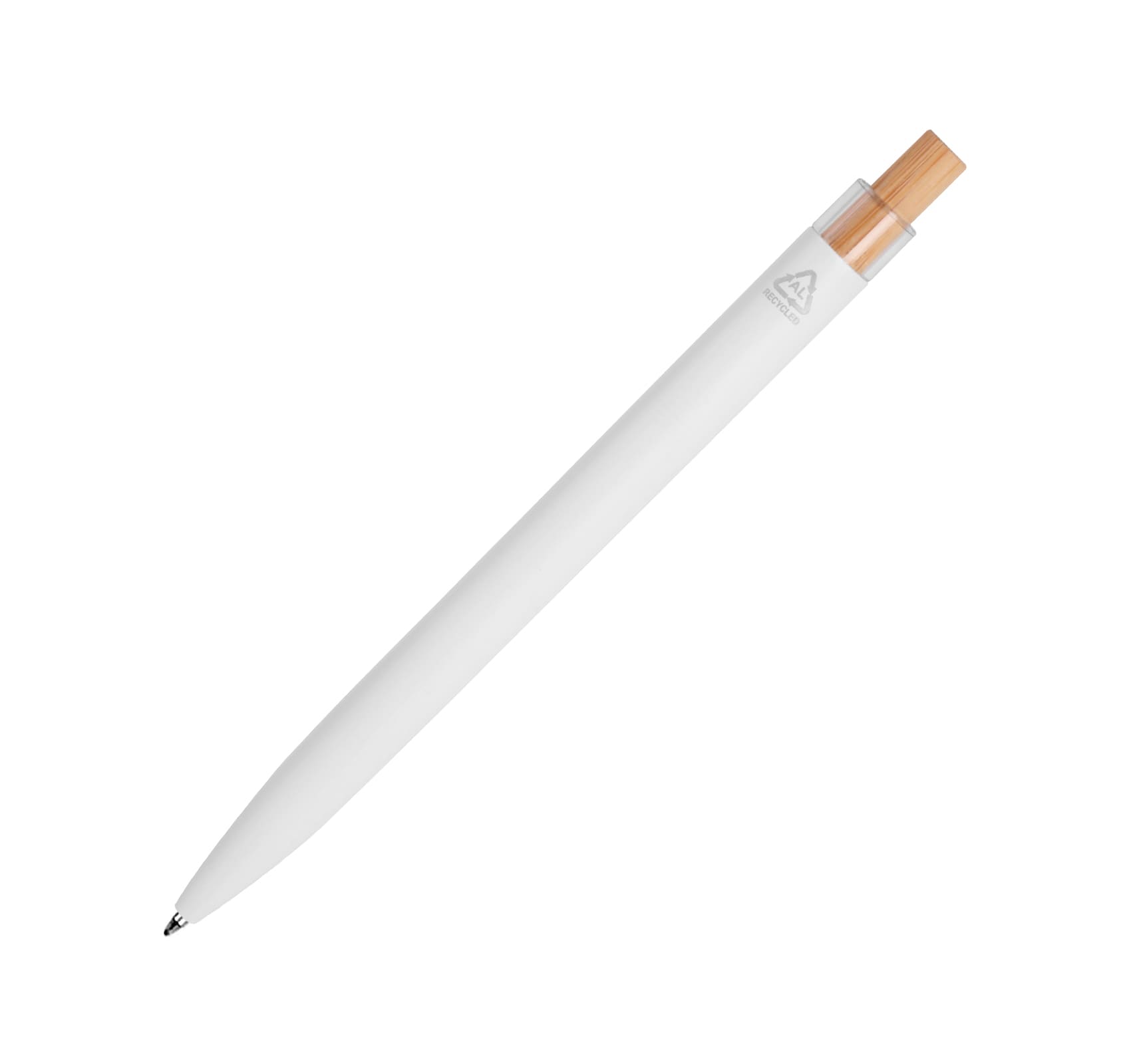 Ручка кулькова, металева Daily (20) Ручка кулькова, металева Daily white