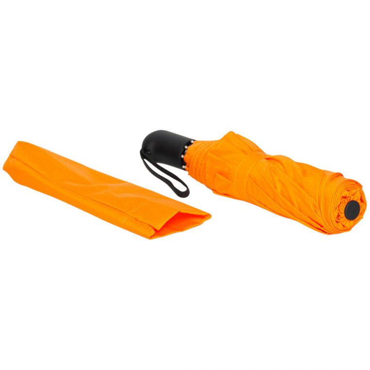 Складана парасолька напівавтомат Ø96 cм помаранчовий