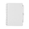 Записник B6 на пружині з ручкою Plane2 Записник B6 на пружині з ручкою Plane white
