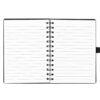 Записник B6 на пружині з ручкою PlaneBlack4