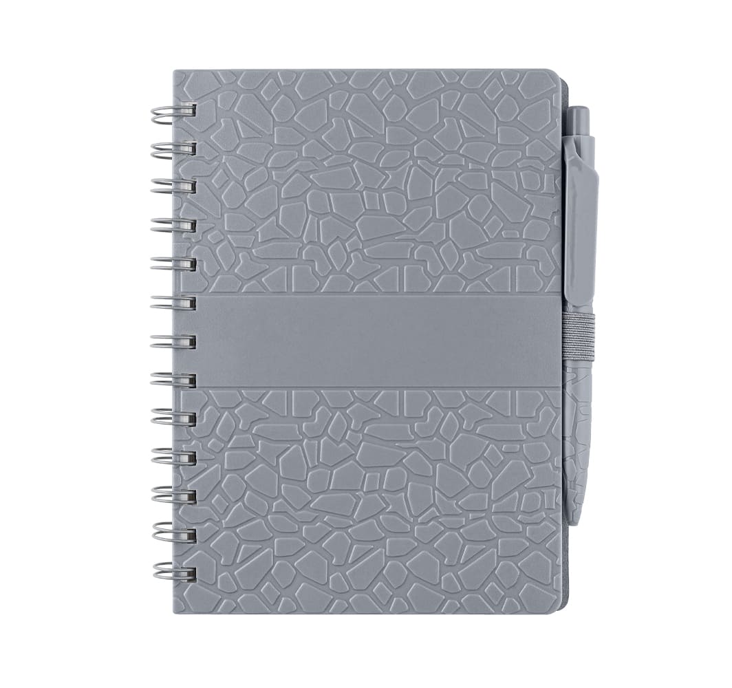 Записник B6 на пружині з ручкою PlaneGrey2 Записник B6 на пружині з ручкою Plane